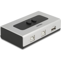 Delock Switch USB 2.0 with 2 x Type-B female to 1 x Type-A female manual bidirectional