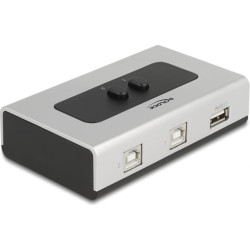 Delock Switch USB 2.0 with 2 x Type-B female to 1 x Type-A female manual bidirectional