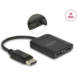 Delock DisplayPort 1.4 Splitter 1 x DisplayPort to 2 x DisplayPort MST