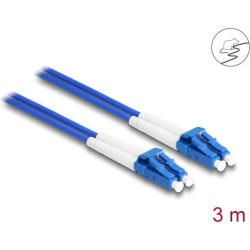 Delock Fiber Optical Cable with metal armouring LC Duplex to LC Duplex Singlemode OS2 3 m