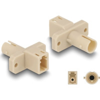 Delock Optical Fiber Hybrid Coupler LC Simplex female to ST Simplex female beige