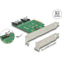 Delock PCI Express Card > 3 x M.2 Slot – Low Profile Form Factor