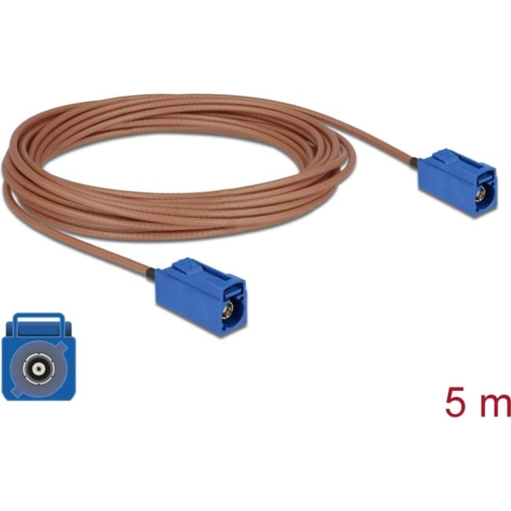 Delock Antenna Cable FAKRA C jack > FAKRA C jack RG-316 5 m
