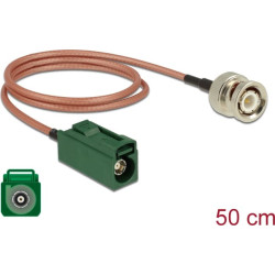 Delock Antenna Cable FAKRA E jack > BNC plug RG-316 50 cm