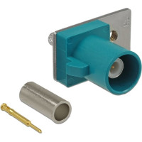 Delock FAKRA Z plug spring pin for crimping 1 prepunched hole