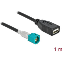 Delock Cable HSD Z male to USB 2.0 Type-A female 1 m Premium