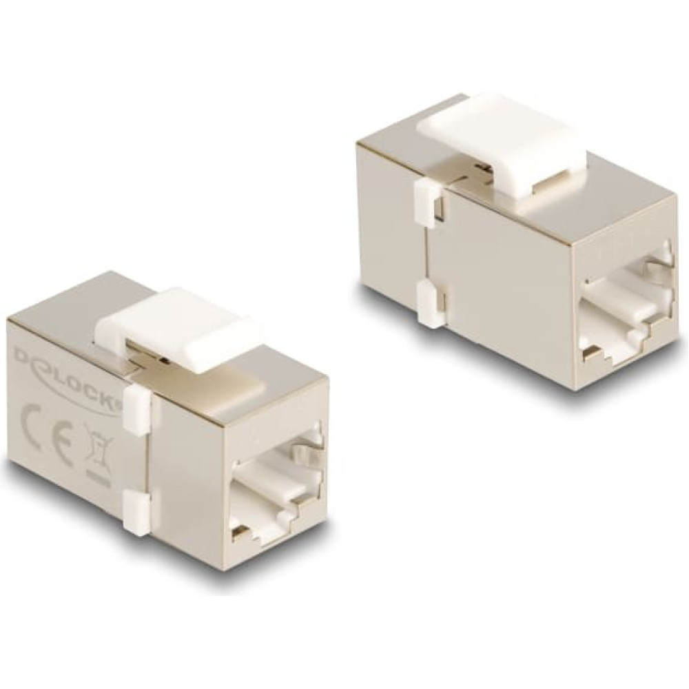 Delock Keystone Module RJ45 jack to RJ45 jack Cat.6 FTP