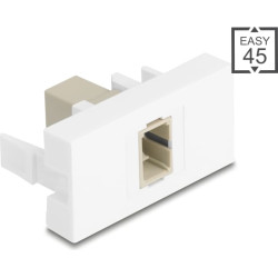 Delock Easy 45 Module SC Simplex female to SC Simplex female beige / white