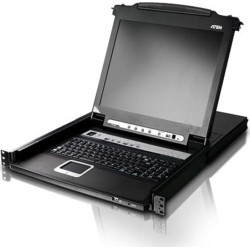 Aten CL5708M 43cm LCD KVM Switch, USB-PS/2,VGA, 8 Port, UK-Layout