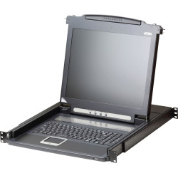 Aten CL1000M KVM-Konsole, 43cm LCD, VGA, PS/2-USB, DE-Layout