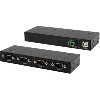 Exsys EX-13074HM USB 2.0 zu 4 x Seriell RS-232 Ports Metallgehäuse FTDI Chip-Set