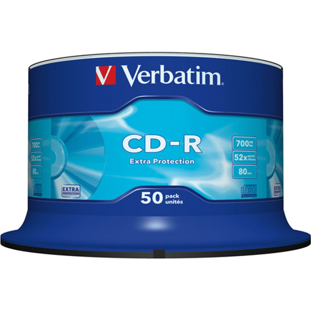 Verbatim CD-R  Verbatim 700MB 50pcs Pack 52x Spindel extra protect retail