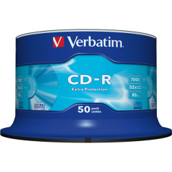 Verbatim CD-R  Verbatim 700MB 50pcs Pack 52x Spindel extra protect retail