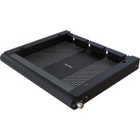 Dataflex Addit laptop security drawer, 623, for laptops, tablets, or smartphones, black