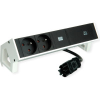 Bachmann DESK2 2xUTE 1xUSB C 60W 0.2m GST18 RAL9010