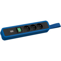 Bachmann PRIMO 2 3xUTE 1xswitch with loop 2m CEE7/7 RAL5010
