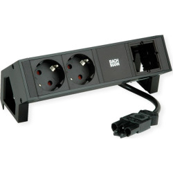 Bachmann DESK2 2xCEE7/3 1xCM 0.2m GST18 RAL9005