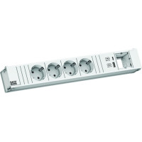 Bachmann CONI 4xCEE7/3 1xUSB A/C 22W 1xCM 0.2m GST18 RAL9010
