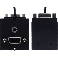 Bachmann frame 1xVGA+jack, 90° lateral outlet