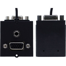 Bachmann frame 1xVGA+jack, 90° lateral outlet