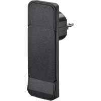 Bachmann Flat Plug CEE7/7 black, Reconnectable, without cable