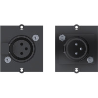 Bachmann frame XLR 3-pin socket, Screw terminal 3-pin cover cap