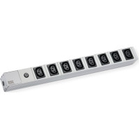 Bachmann 19" socket strip, 8x C13 socket, 1xC14 plug