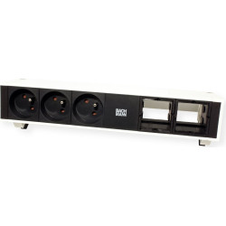 Bachmann DESK2 3x earthing contact 2x ABD GST18, white