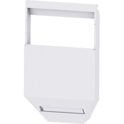 Bachmann DESK2 concealed cable routing, white
