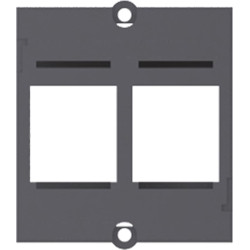 Bachmann custom module frame 2x Keystone, black