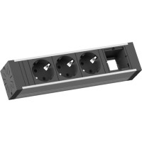 Bachmann VENID 3x earthing contact, 1x ABD, black