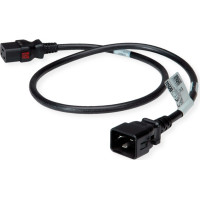 Bachmann TwyLock C20-C19 1.0m black 16A, beidseitig verriegelnd