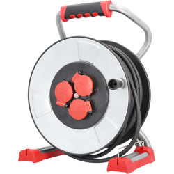 Bachmann professional cable reel IronCoat 3xCEE7/3 H07RN-F 3G1,5mm² 40m