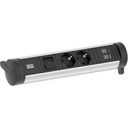 Bachmann CYCLE Base 2xCEE7/3 1xswitch 1xUSB A/C 22W 0.2m GST18