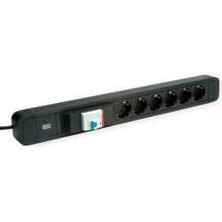 Bachmann PRIMO 2 6xCEE7/3 1xFI, black, 2 m