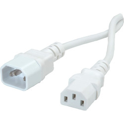 Value Monitor Power Cable, IEC 320 C14 - C13, white, 1.8 m