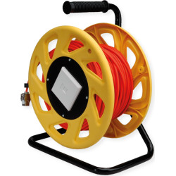 Roline RJ45 Network Cable Drum Cat.6A (Class EA) S/FTP, 60 m , orange, 60 m