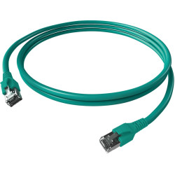 Easylan FlexBoot Patch Cable Cat.6A, S/FTP, turquoise, 1 m