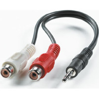 Roline 3.5mm/2x RCA (F) Cable, 0.2 m