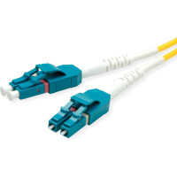 ROLINE Fibre Optic Jumper Cable duplex, 9/125µm, OS2, LC/LC, duplex, yellow, 5.0