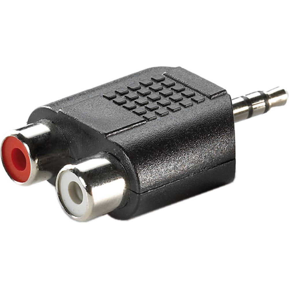 Value 3.5mm Adapter, 1x 3.5mm M to 2x RCA F