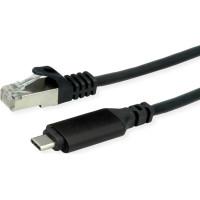 Roline USB 3.2 Gen 2 to Gigabit Ethernet Cable Converter, black, 1.5 m
