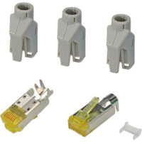 Hirose TM31 Stecker geschirmt, Tülle grau, 50 Stück