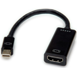 Value Cableadapter, v1.2, MiniDP M - HDMI F