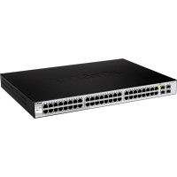 D-Link DGS-1210-48 tīkla pārslēgs Vadīts L2 Gigabit Ethernet (10/100/1000) 1U Melns