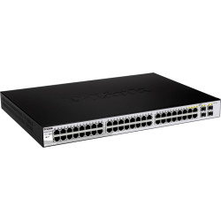 D-Link DGS-1210-48 tīkla pārslēgs Vadīts L2 Gigabit Ethernet (10/100/1000) 1U Melns