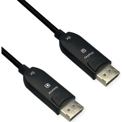 Roline DisplayPort Cable (AOC), v2.1, 10K@60Hz, 54Gbit/s, UHBR13.5, DP-DP, M/M, 50 m