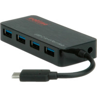 USB3.2Gen1 Hub, 4 Ports, Type C connection cable, with Power Supply