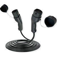 Roline EV Charging Cable Assembly Type2, 1-Phase, 250VAC (1P+N+E), 32 A, 7.4 kW, 5 m