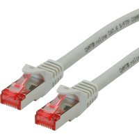 Roline S/FTP Patch Cord Cat.6 Component Level, LSOH, grey, 7.5 m